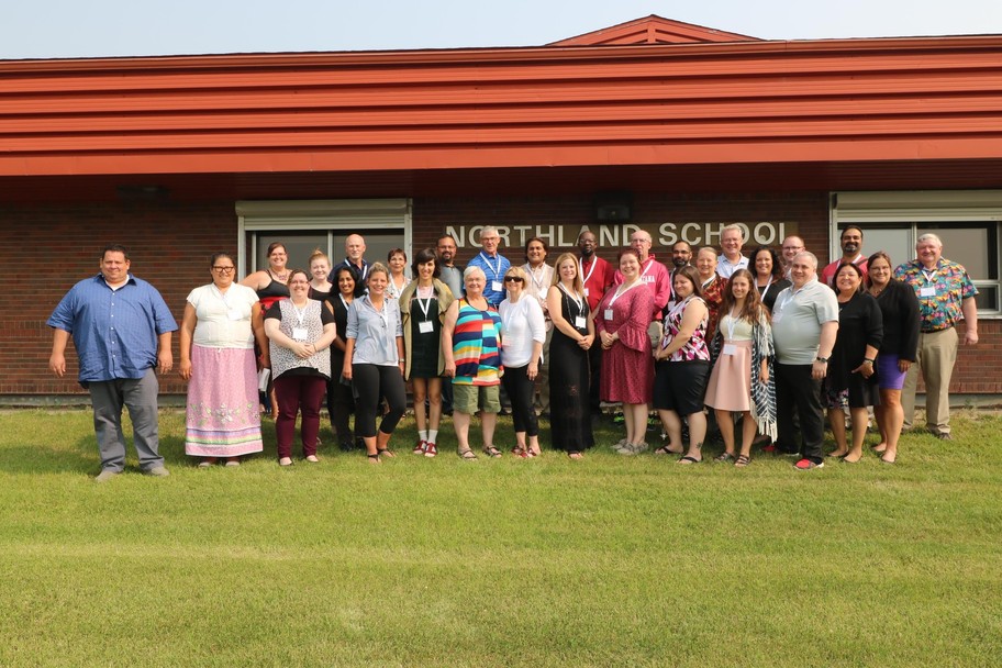 Group photo of new NSD principals and teachers