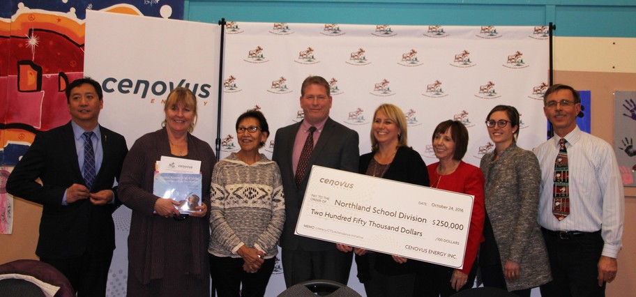 Cenovus donates $250,000 to Northland School Division No.61 October 24, 2016