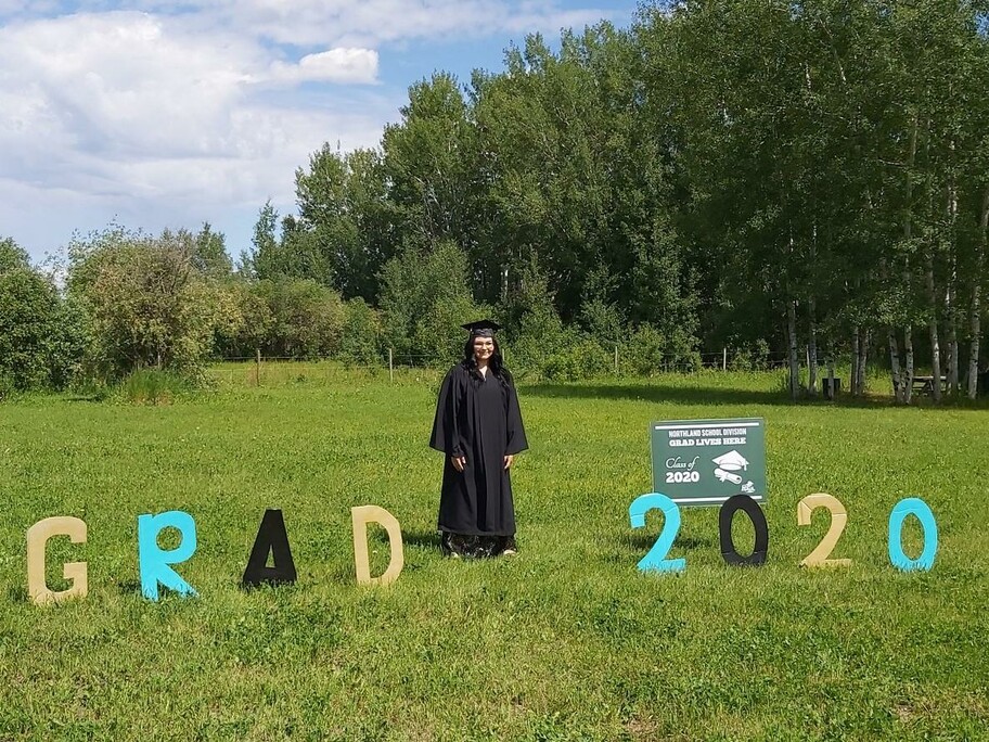 Kaylynn Piper, a grade 12 graduate from Paddle Prairie School
